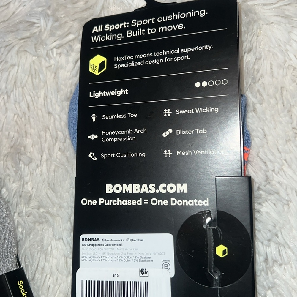 BOMBAS RUN SOCKS - Picture 2 of 2